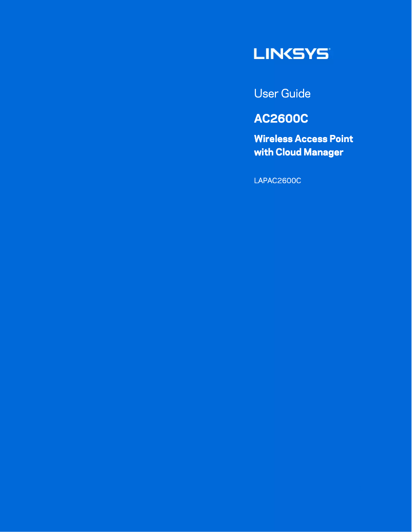 Image de la première page du manuel de l'appareil LAPAC2600C