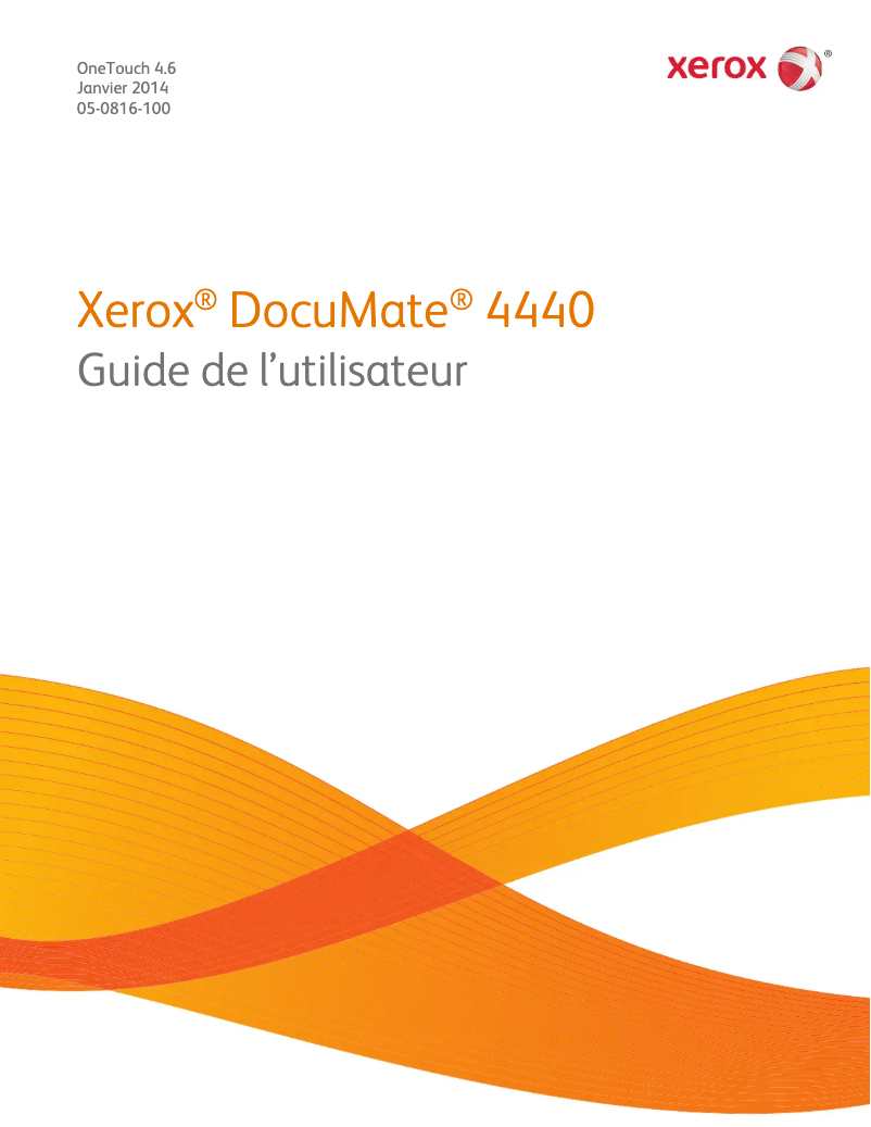 Page n°1 - Manuel utilisateur Xerox 100N02783