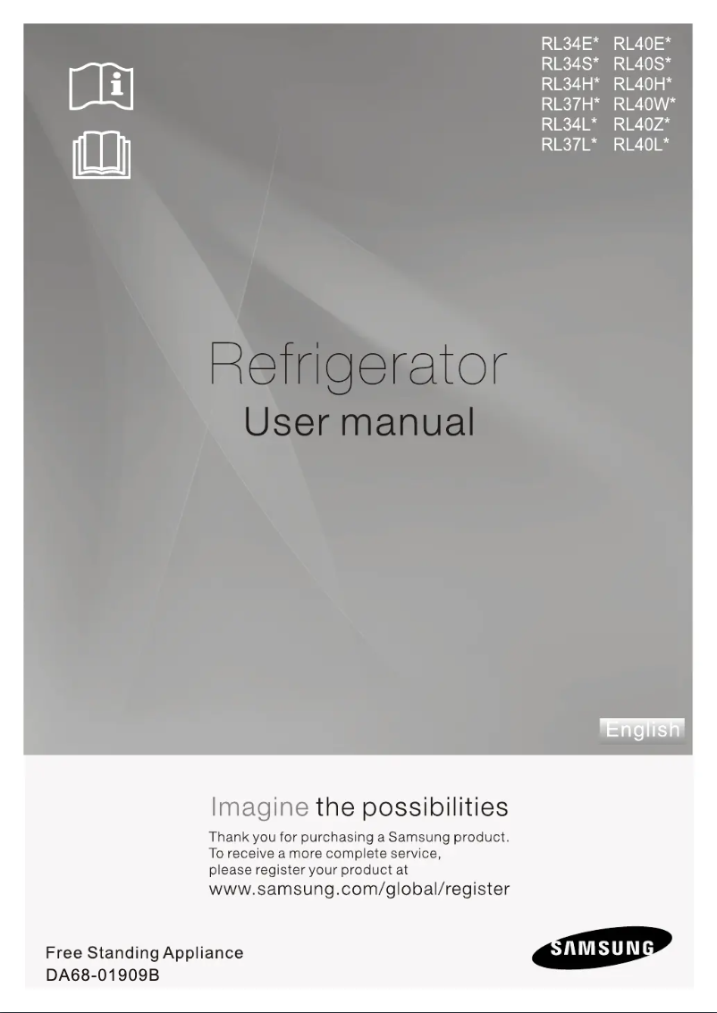 Page 1 de la notice Manuel utilisateur Samsung RL-40 SGPS