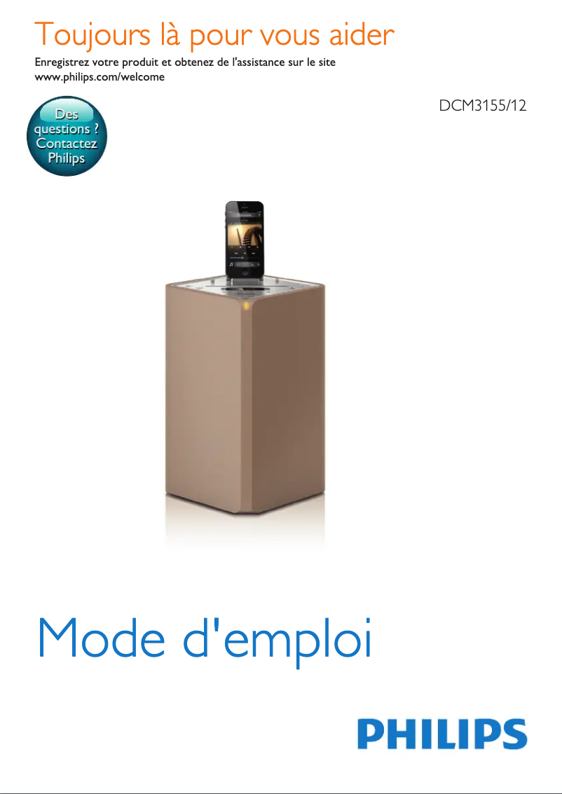 Página 1 del manual Manual de usuario Philips DCM3155