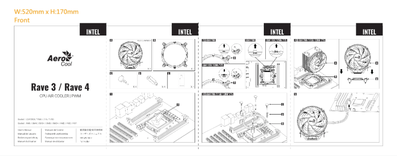Page 1 de la notice Manuel utilisateur AeroCool Rave 3