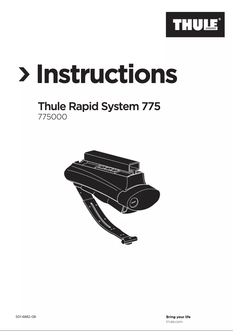 Página 1 del manual Manual de usuario Thule Rapid System 775