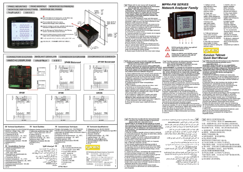 Page 1 de la notice Guide de démarrage rapide ENTES MPR-47S-PM