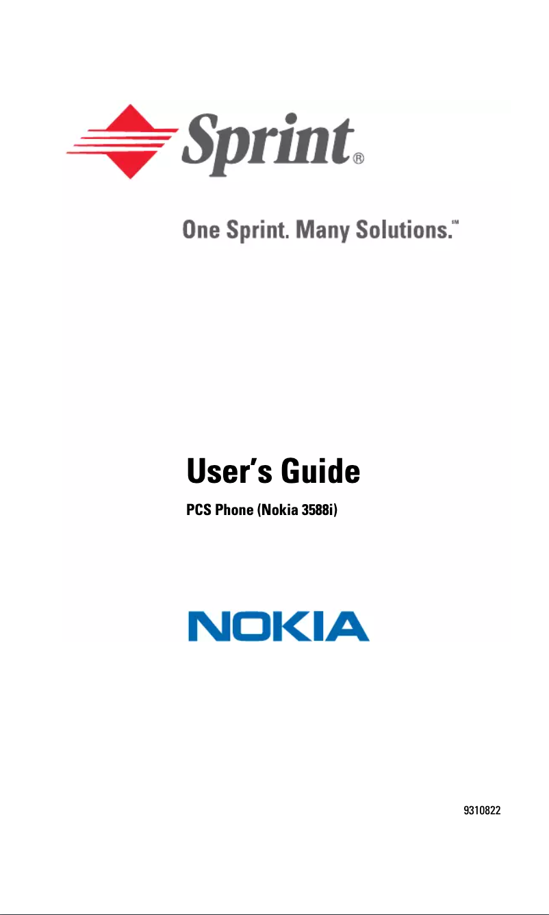 Image de la première page du manuel de l'appareil 3588i