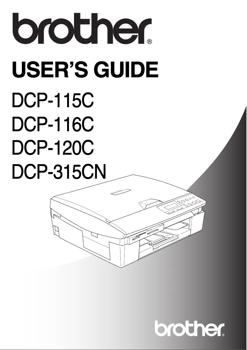 Page n°1 - Manuel utilisateur Brother DCP-116C