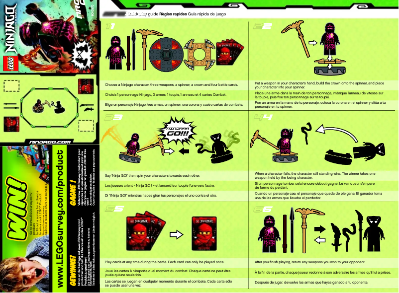 Page n°1 - Manuel utilisateur Lego Ninjago 9572