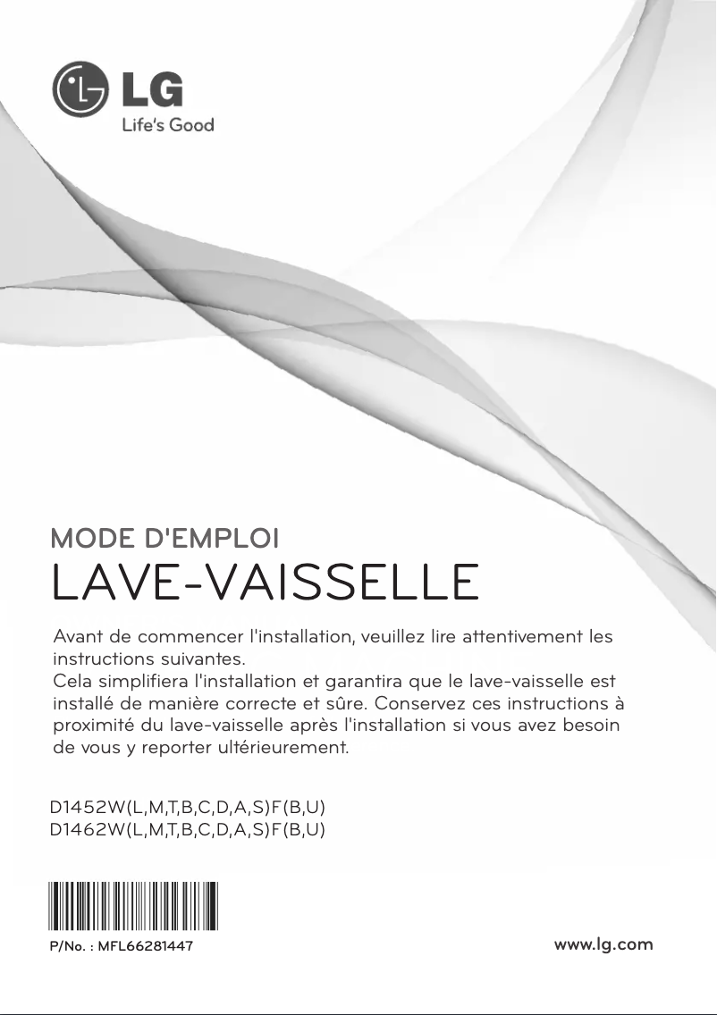Page n°1 - Manuel utilisateur LG D1452LF