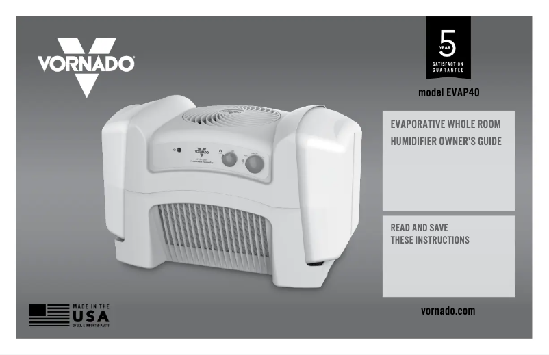 Página 1 del manual Manual de usuario Vornado Evap40