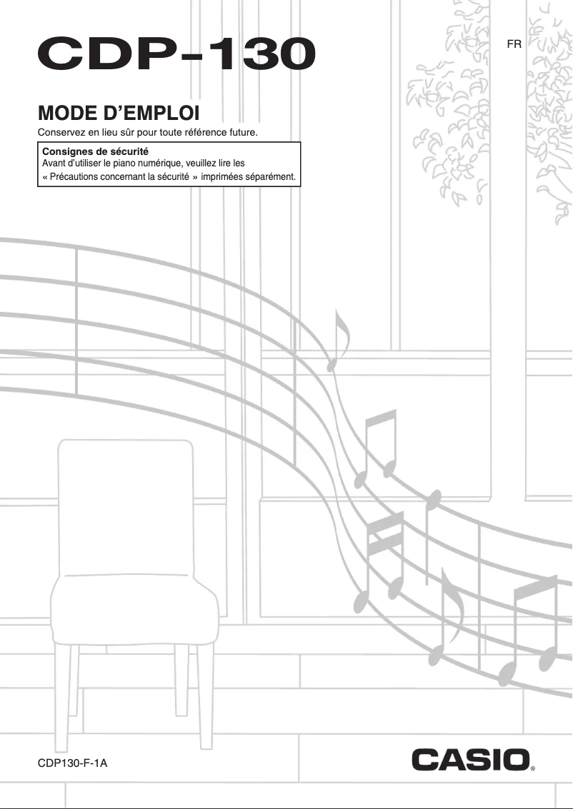 Page 1 de la notice Manuel utilisateur Casio CDP-130