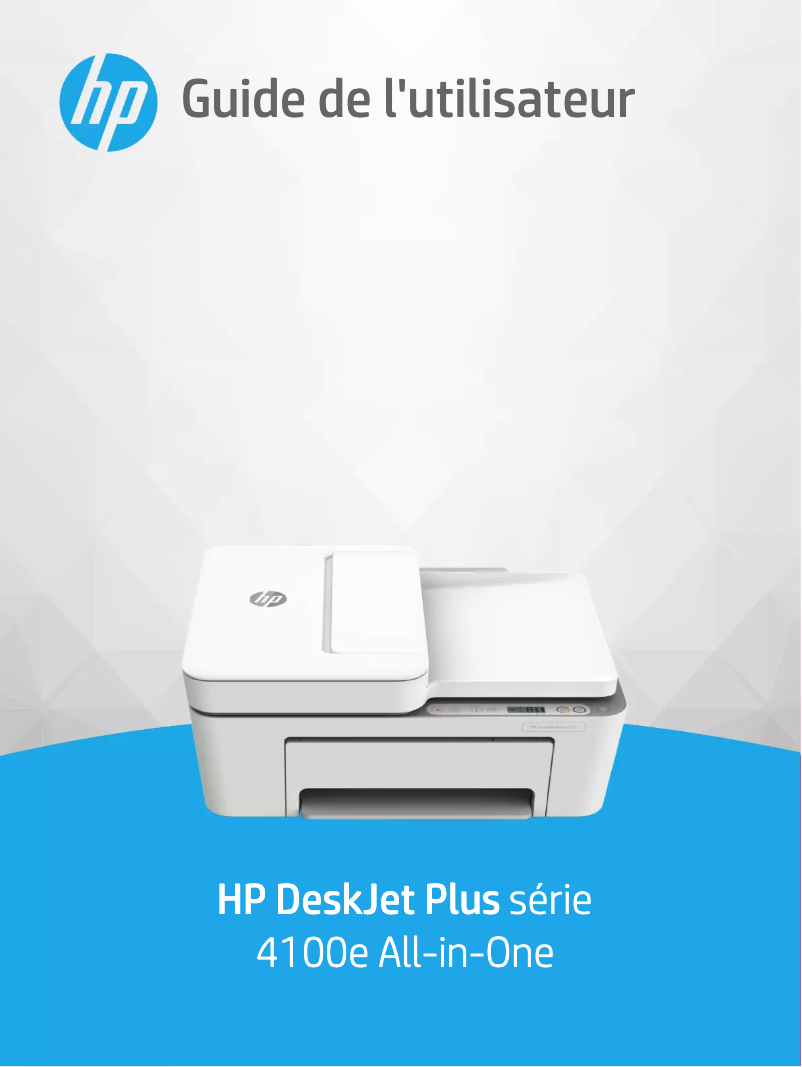 Image de la première page du manuel de l'appareil Deskjet 4130e