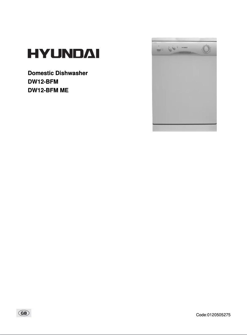Página 1 del manual Manual de usuario Hyundai DW12-BFM