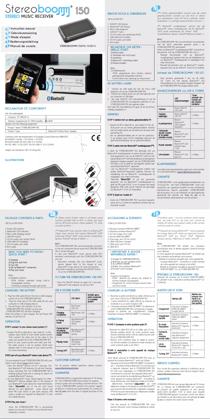 Image de la première page du manuel de l'appareil 150