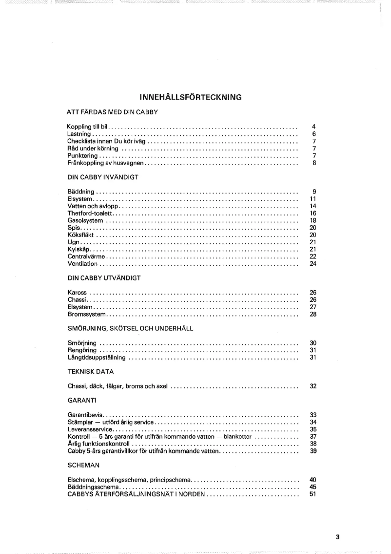 Page 1 de la notice Manuel utilisateur Cabby 1990