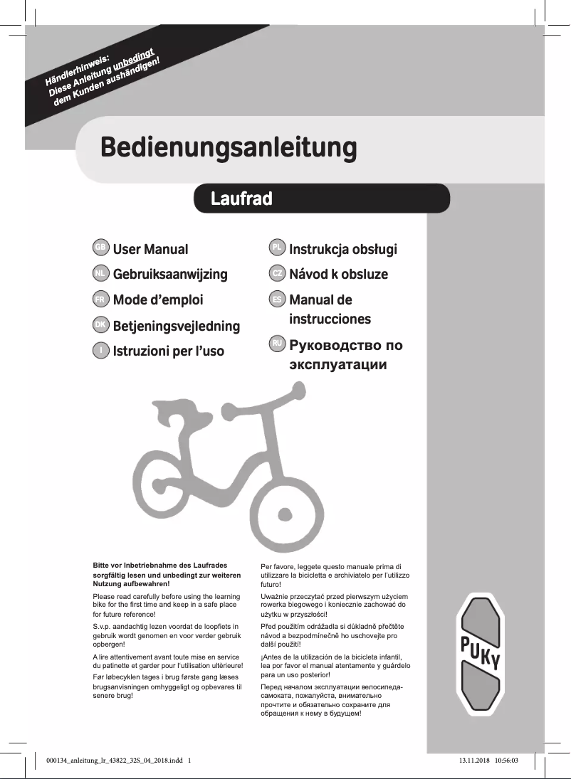 Image de la première page du manuel de l'appareil LR M Classic