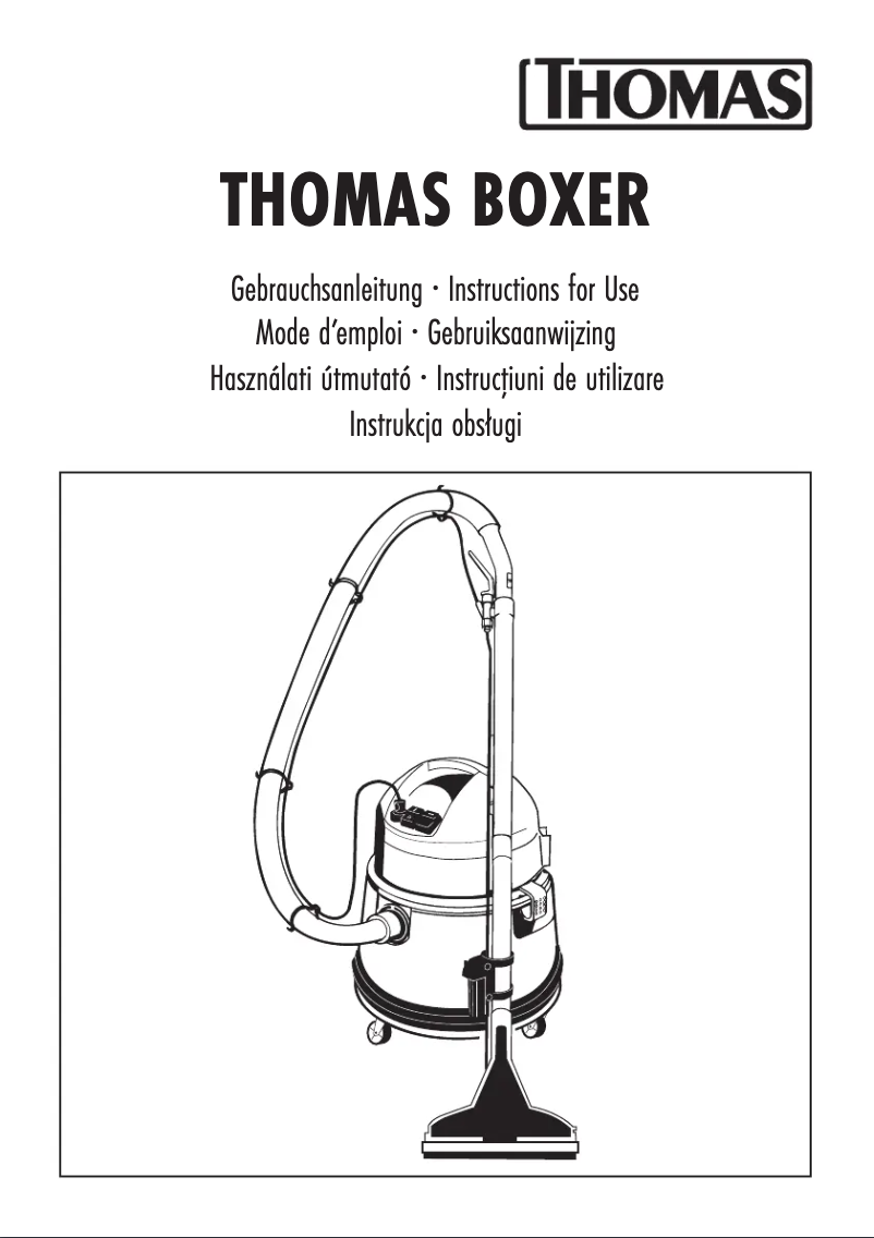 Page n°1 - Manuel utilisateur Thomas Boxer