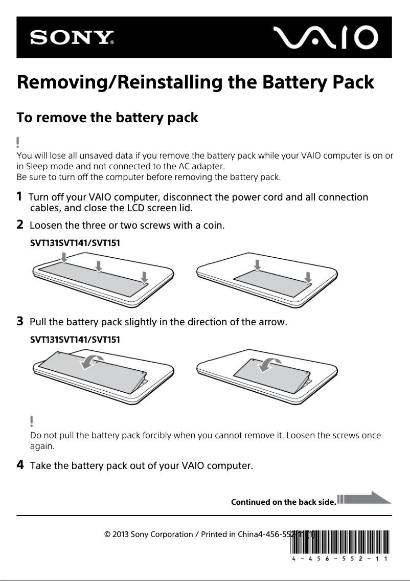 Página 1 del manual Guía de instalación Sony Vaio Tab 14 SVT14127CXS