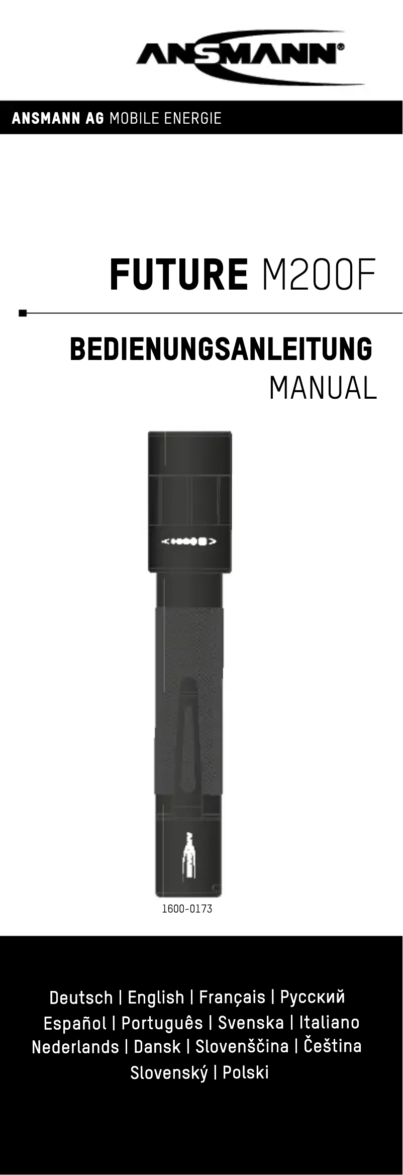 Page n°1 - Manuel utilisateur Ansmann Future M200F