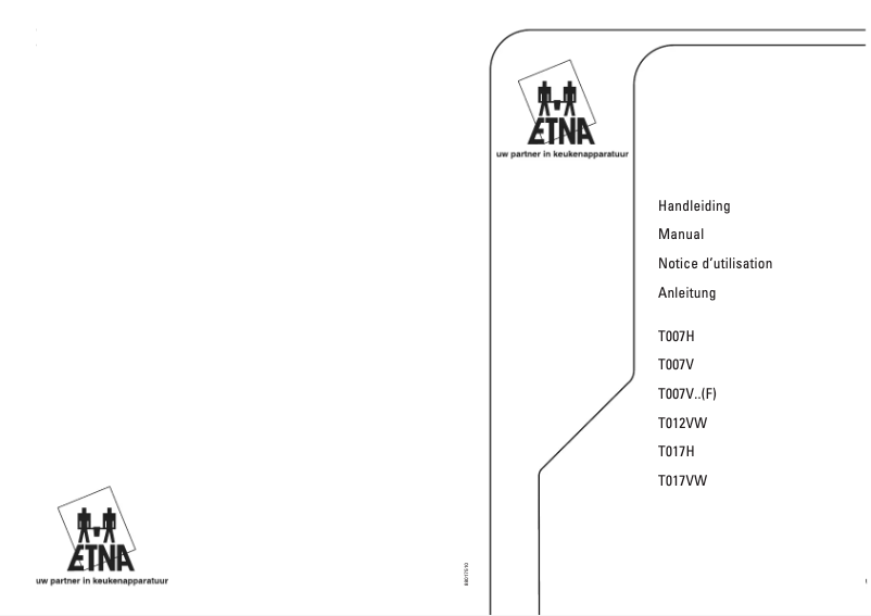 Page 1 de la notice Manuel utilisateur Etna T007V