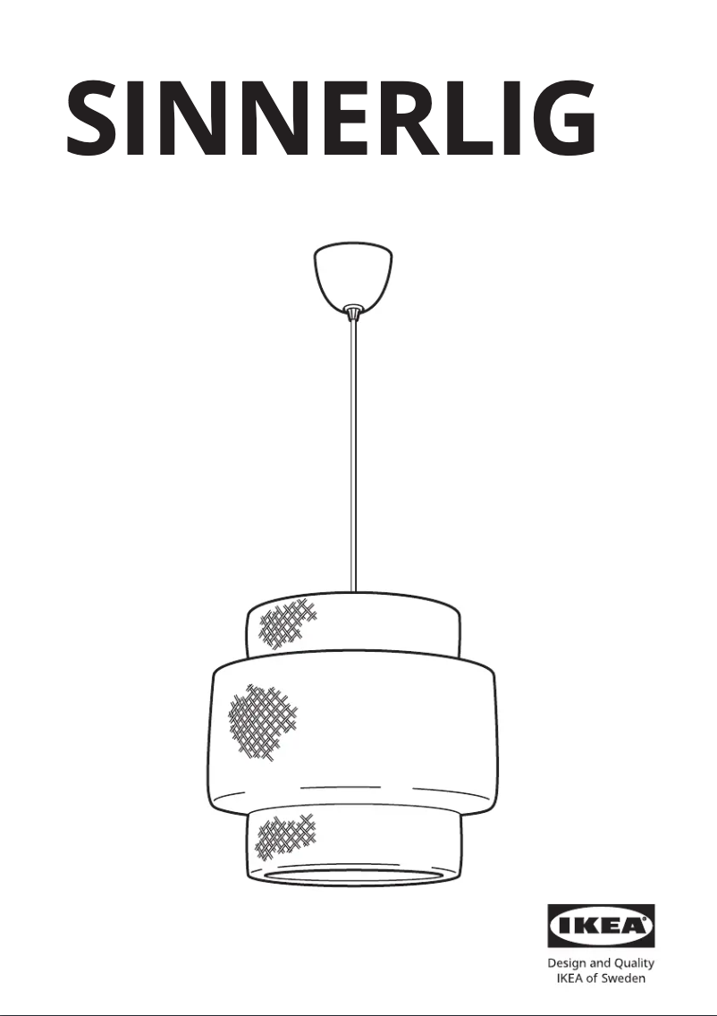 Image de la première page du manuel de l'appareil SINNERLIG 703.116.97