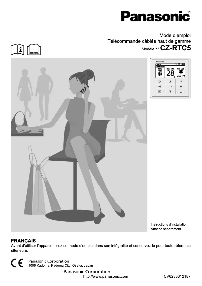 Page 1 de la notice Manuel utilisateur Panasonic CZ-RTC5