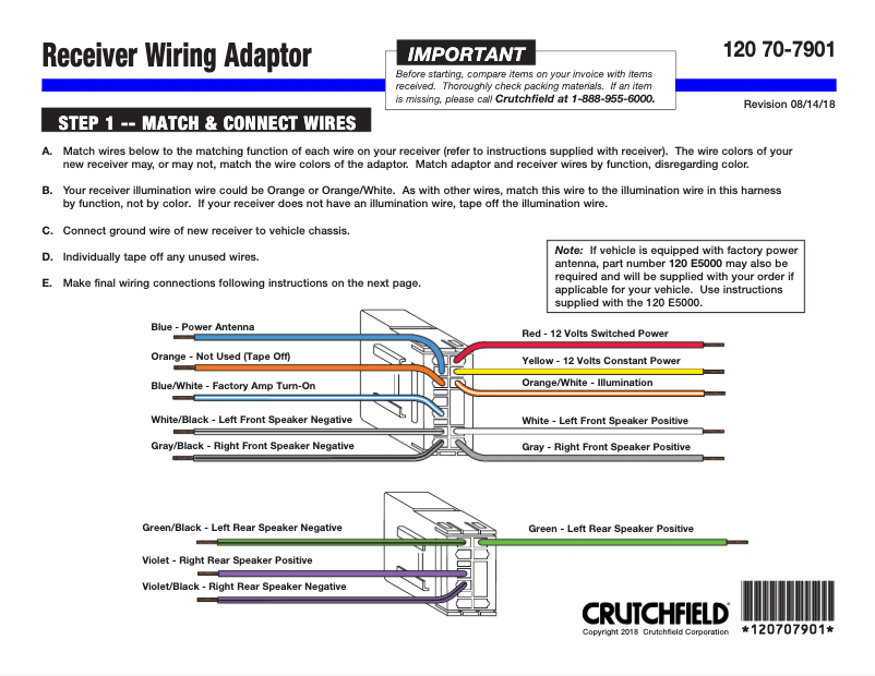 Page n°1 - Manuel utilisateur Metra 70-7901