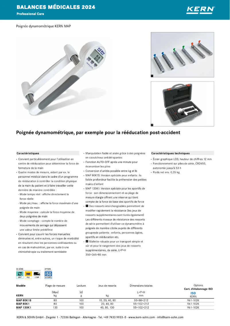 Image de la première page du manuel de l'appareil MAP 80K1