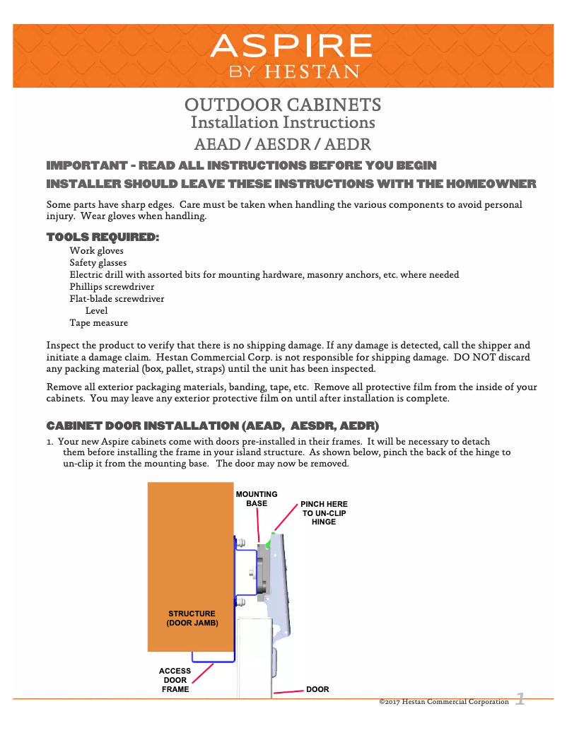 Image de la première page du manuel de l'appareil AESDR36