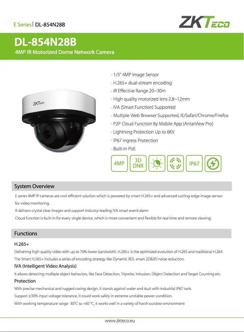 Image de la première page du manuel de l'appareil DL-854N28B