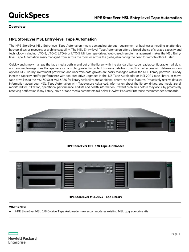 Image de la première page du manuel de l'appareil StoreEver MSL2024