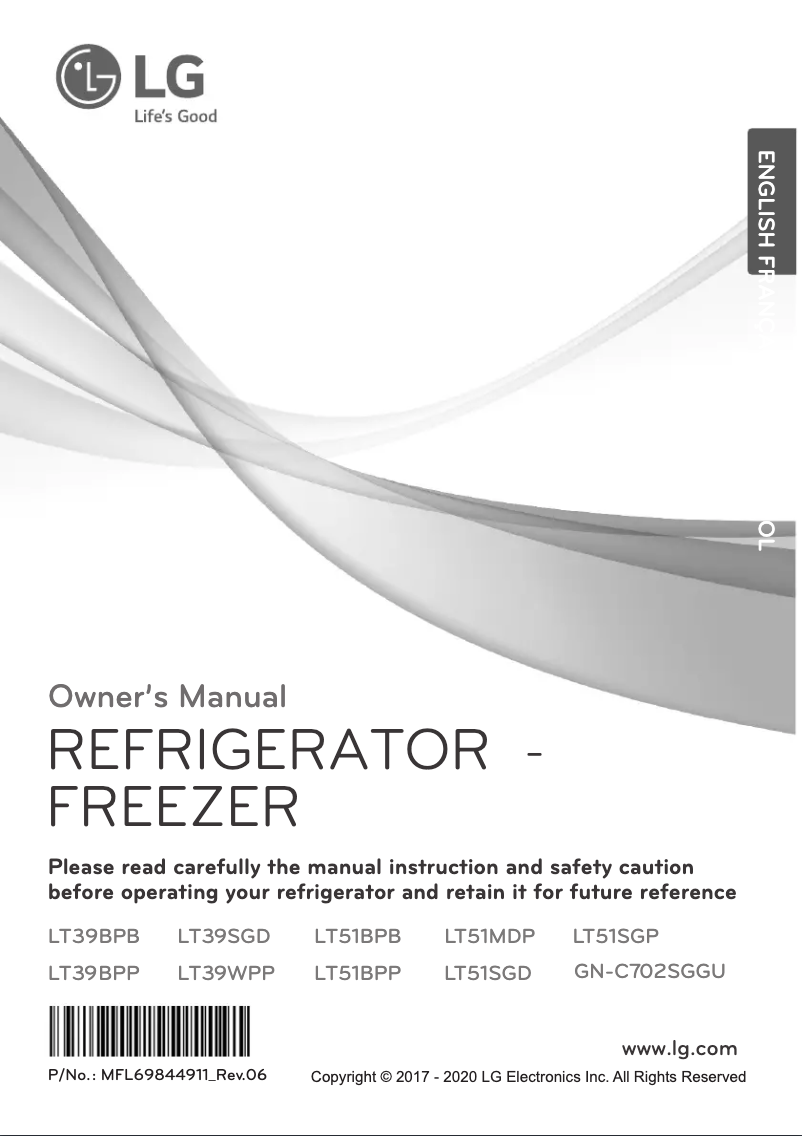 Image de la première page du manuel de l'appareil LT51SGD