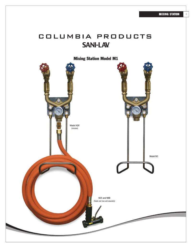 Page 1 de la notice Manuel utilisateur Sani-Lav M1