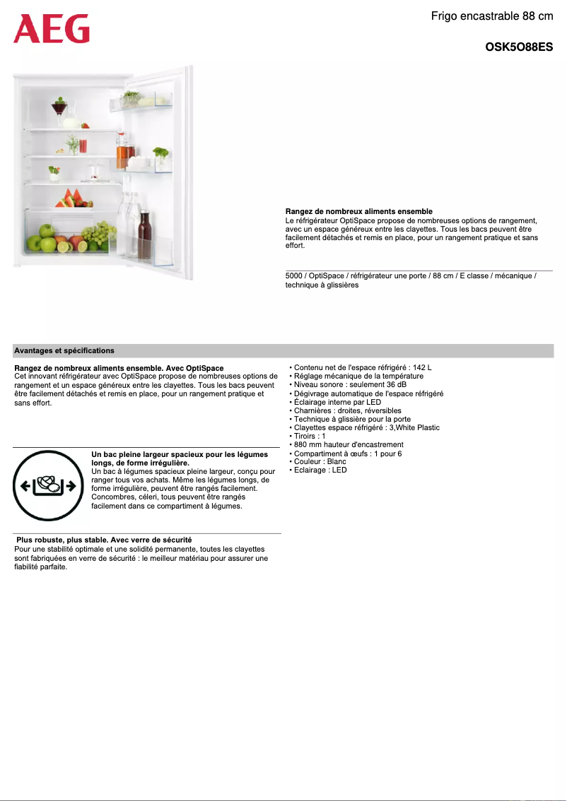 Image de la première page du manuel de l'appareil OSK5O88ES