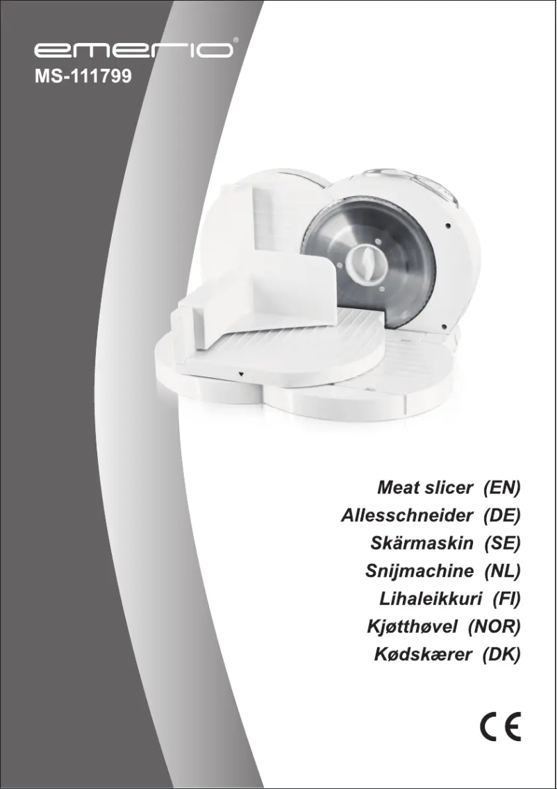 Page 1 de la notice Manuel utilisateur Emerio MS-111799