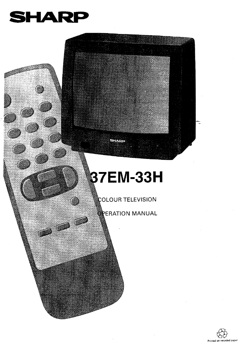 Page 1 de la notice Manuel utilisateur Sharp 37EM23