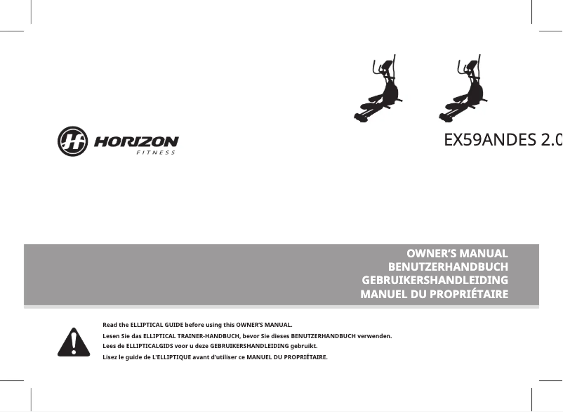Page n°1 - Manuel utilisateur Horizon Andes 2.0