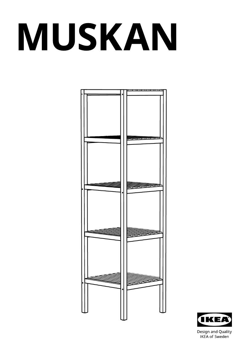 Page 1 de la notice Manuel utilisateur Ikea MUSKAN 305.624.66