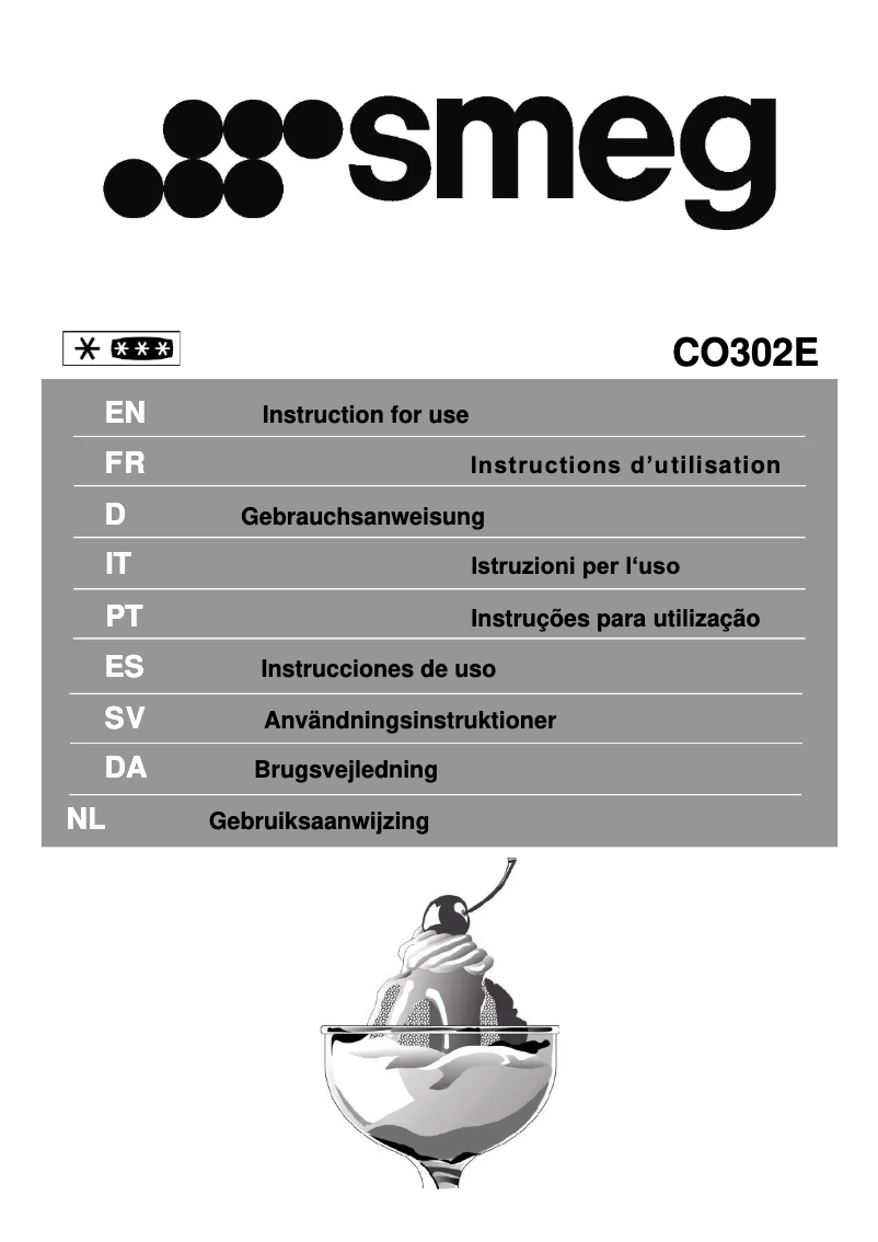 Image de la première page du manuel de l'appareil CO302E