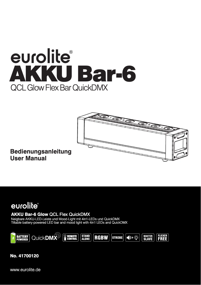 Image de la première page du manuel de l'appareil AKKU Bar-6
