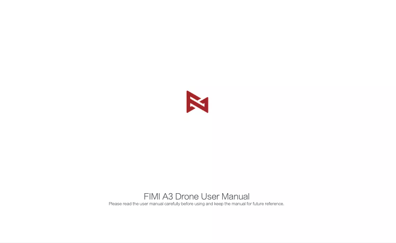 Page 1 de la notice Manuel utilisateur Fimi A3