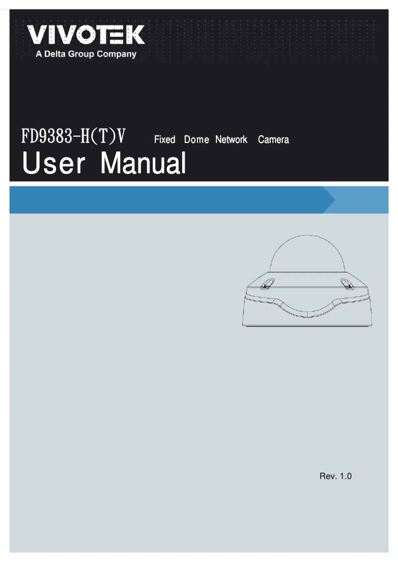 Page 1 de la notice Manuel utilisateur Vivotek FD9383-HV