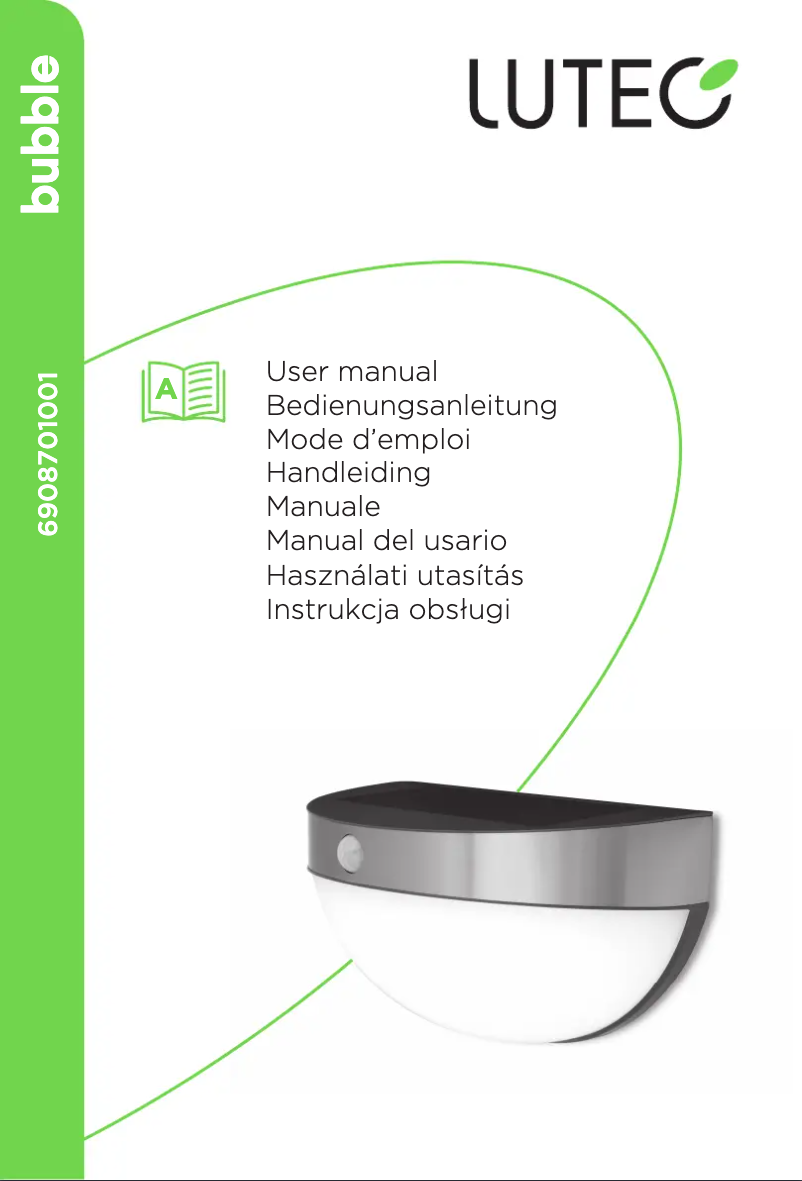 Image de la première page du manuel de l'appareil Bubble