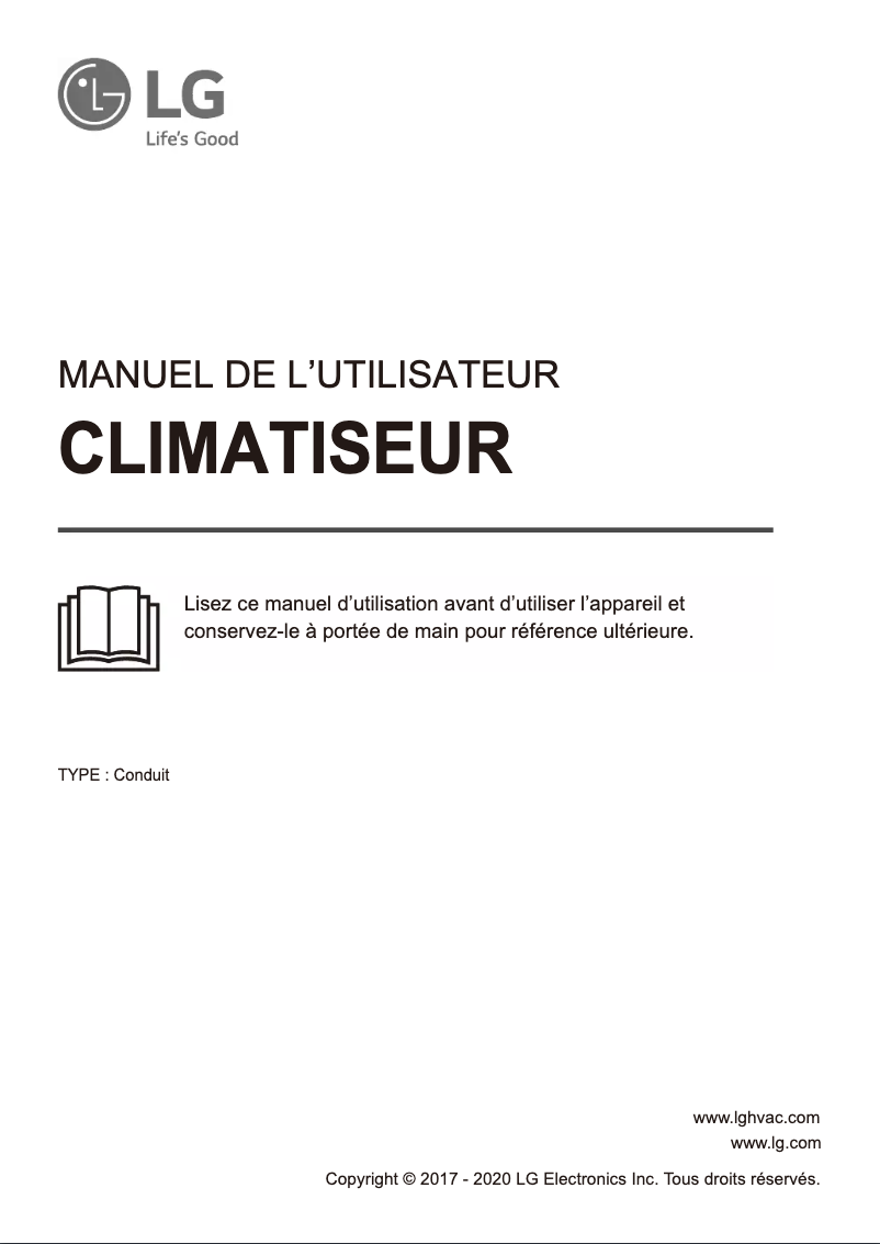 Page n°1 - Manuel utilisateur LG LMDN186HV