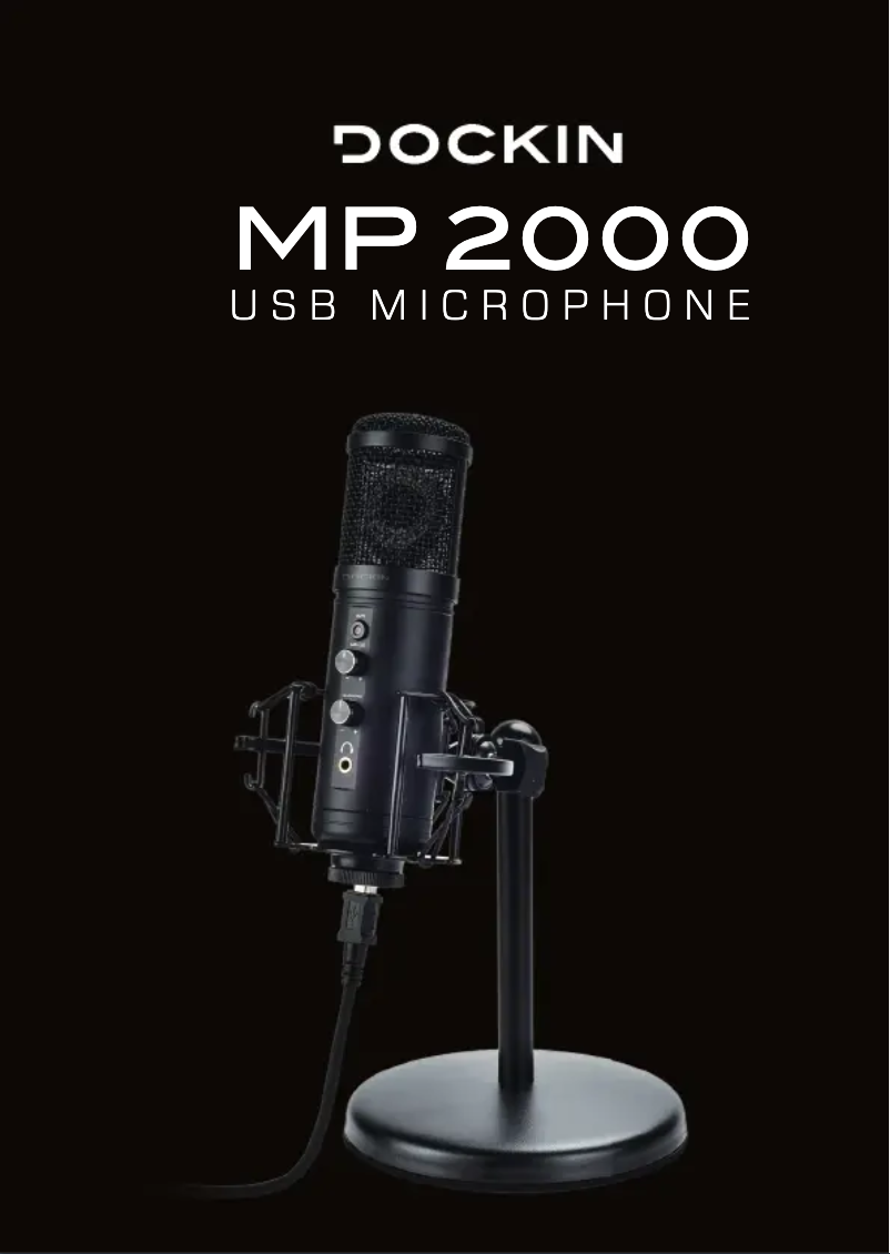 Page n°1 - Manuel utilisateur DOCKIN MP2000