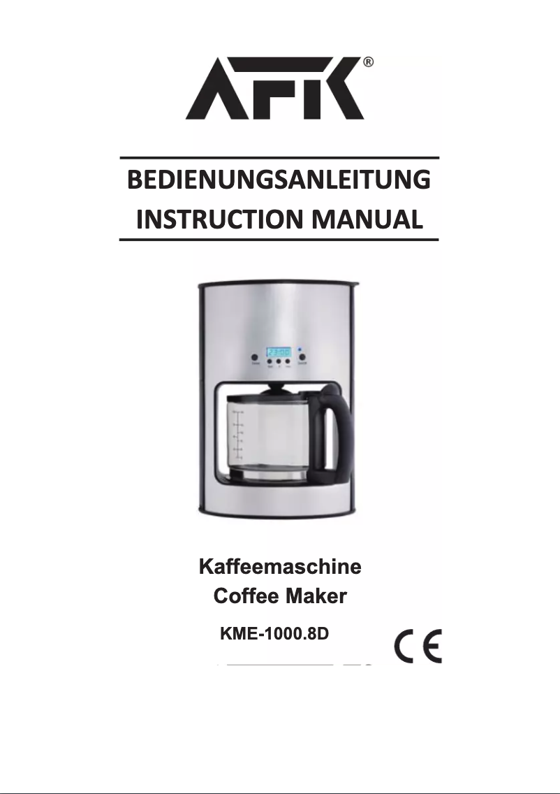 Page 1 de la notice Manuel utilisateur AFK KME-1000.8D