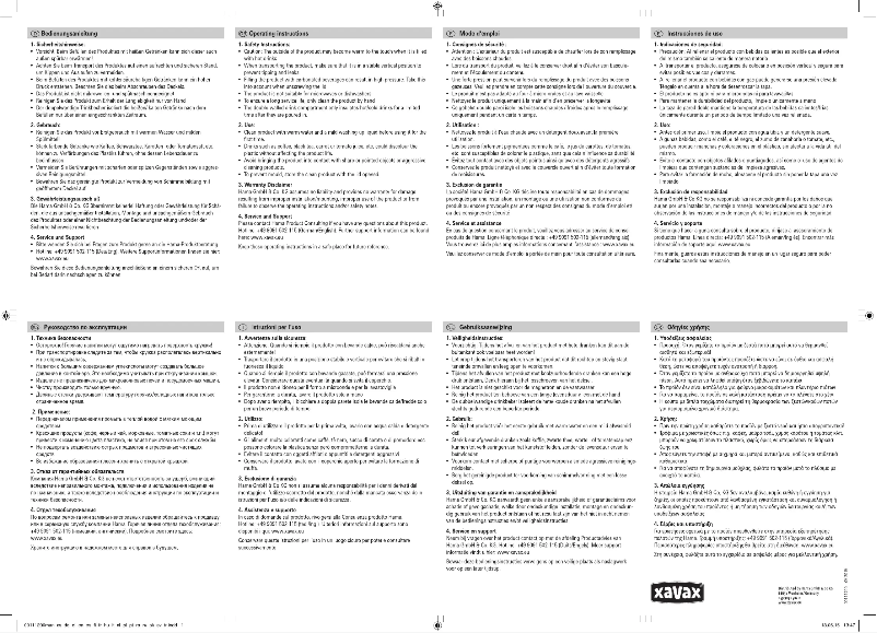 Imagen de la primera página del manual del dispositivo Travel