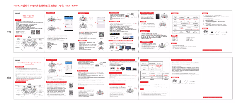 Image de la première page du manuel de l'appareil PG-9076