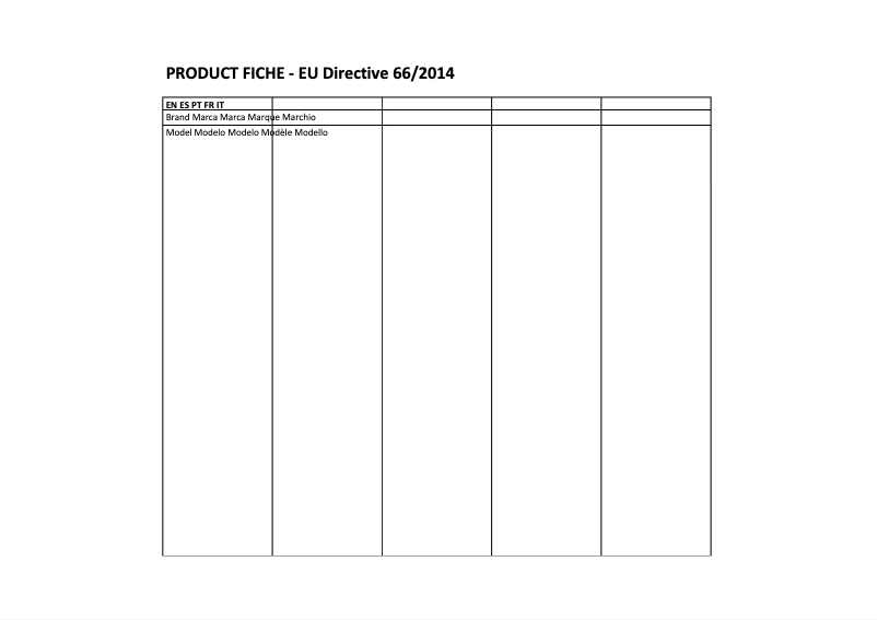 Page 1 de la notice Label énergétique CATA CI 6021 BK