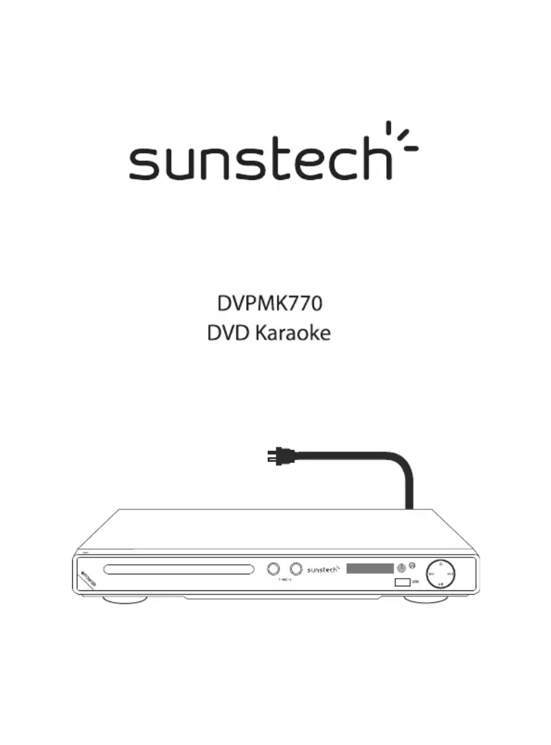 Page 1 de la notice Manuel utilisateur Sunstech DVPMK770