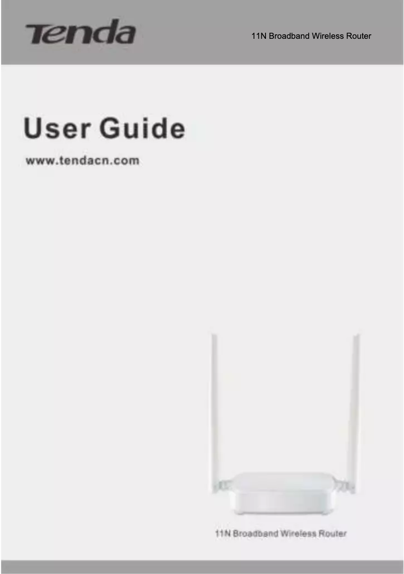 Page n°1 - Manuel utilisateur Tenda 11N