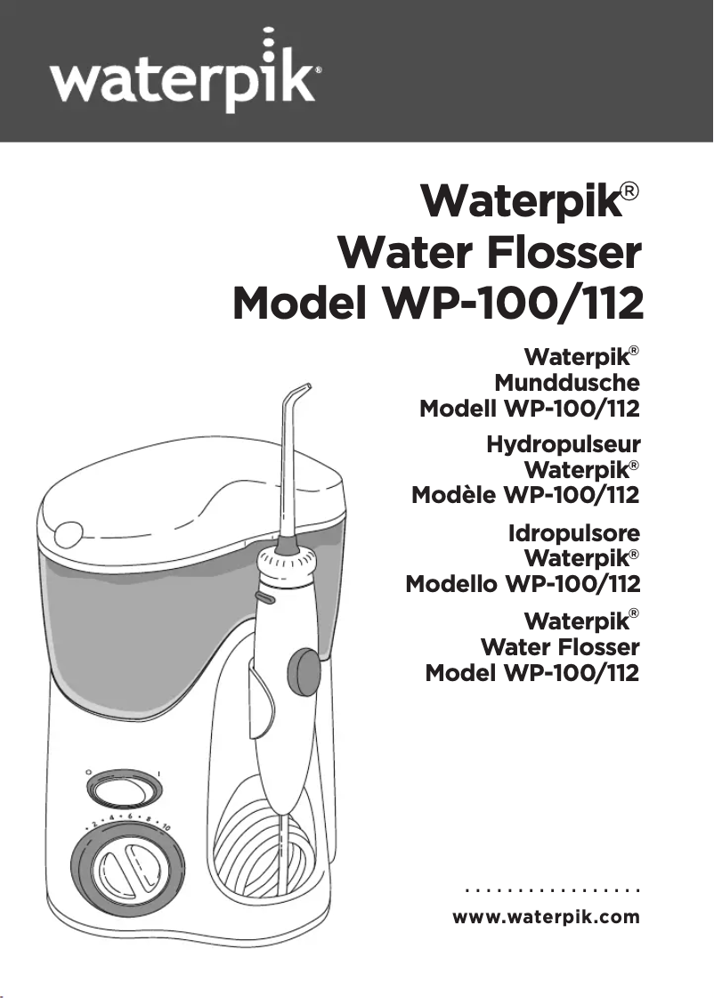 Image de la première page du manuel de l'appareil WP-100 Ultra